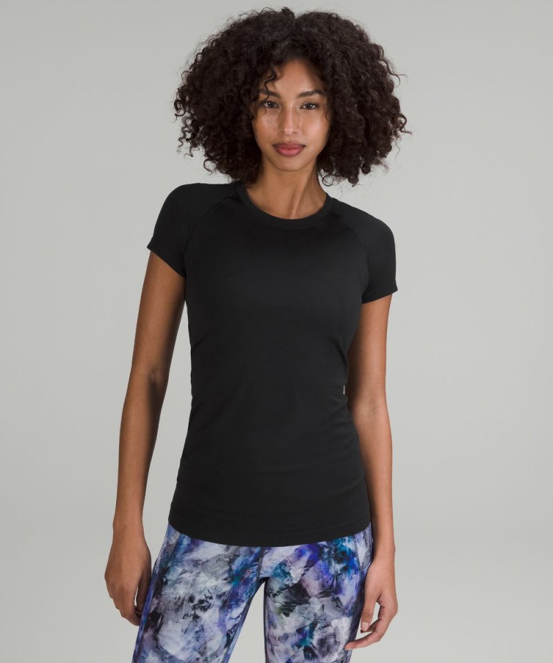 Lululemon | Women's Swiftly Tech Short-Sleeve Shirt 2.0 Hip Length Black / Black (not available)