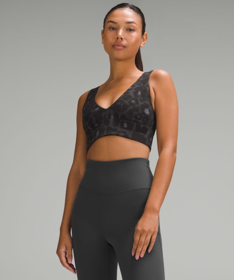 Lululemon | Women's Align V-Neck Bra Light Support, C / D Cup Spray Leopard Black Multi (not available)