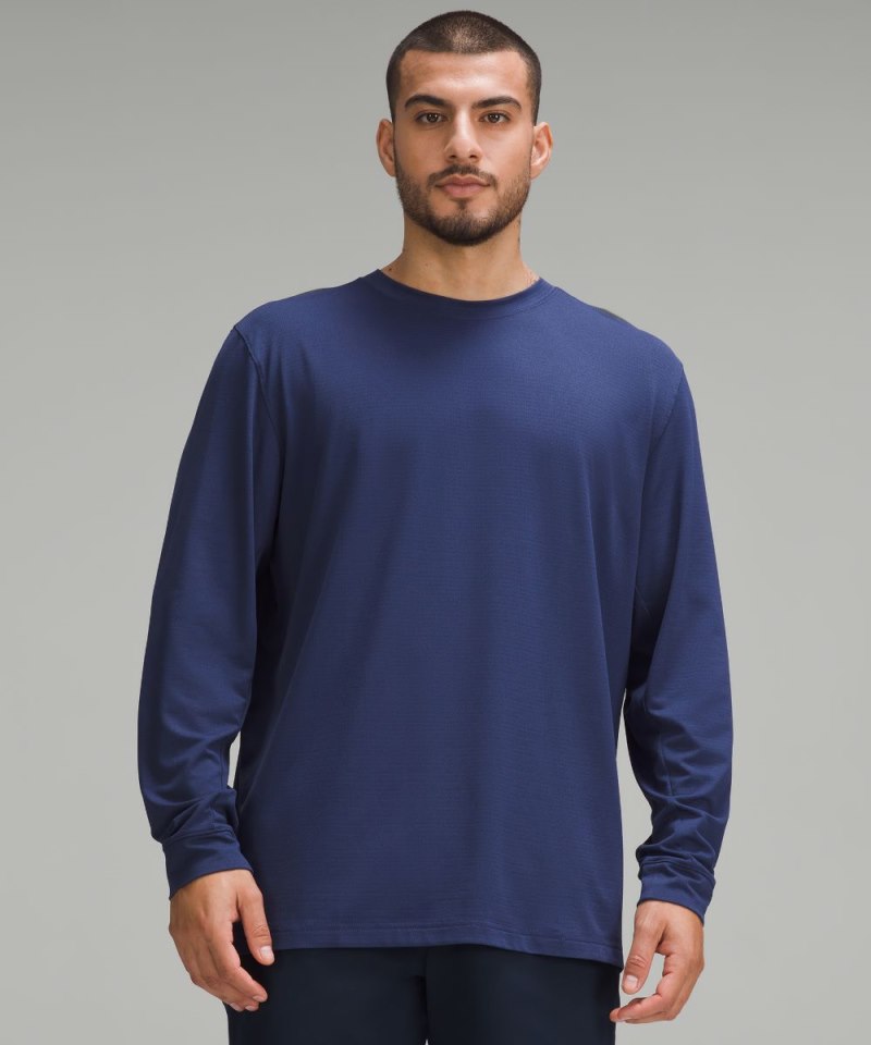 Lululemon | Men's License to Train Relaxed-Fit Long-Sleeve Shirt Night Sea