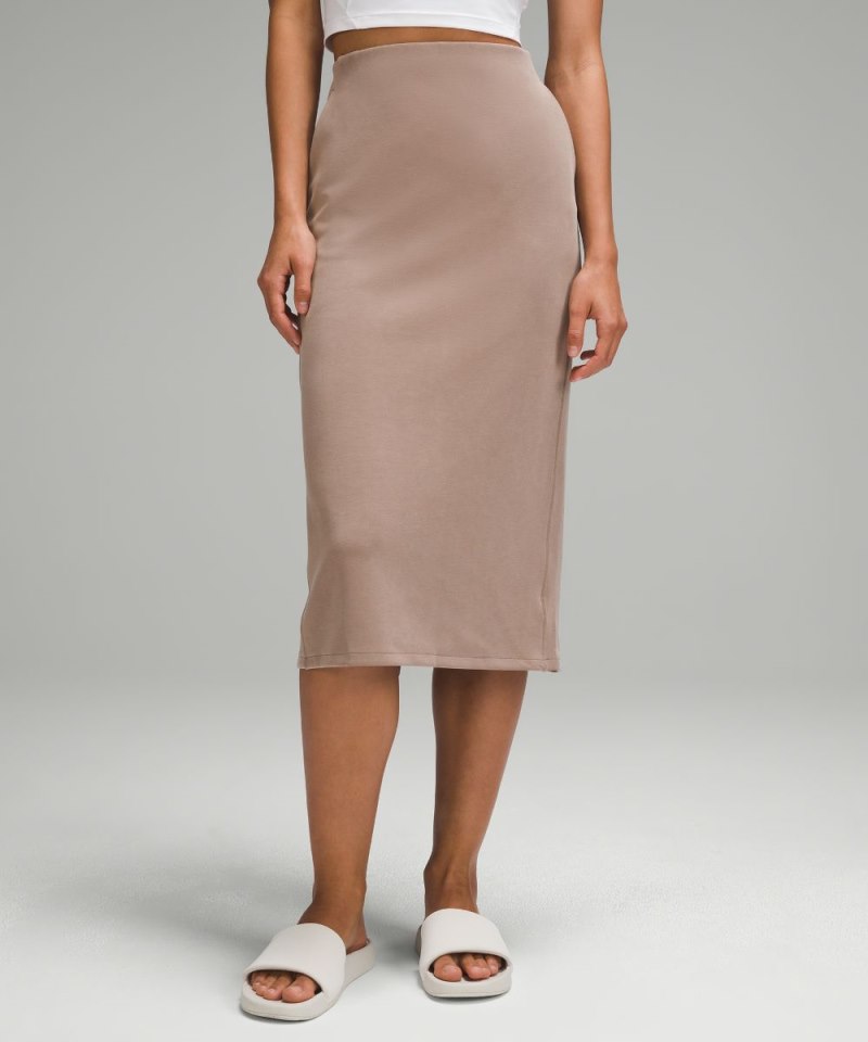 Lululemon | Women's Softstreme High-Rise Midi Skirt Taupetastic