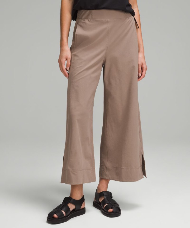 Lululemon | Women's Stretch Woven High-Rise Wide-Leg Cropped Pan