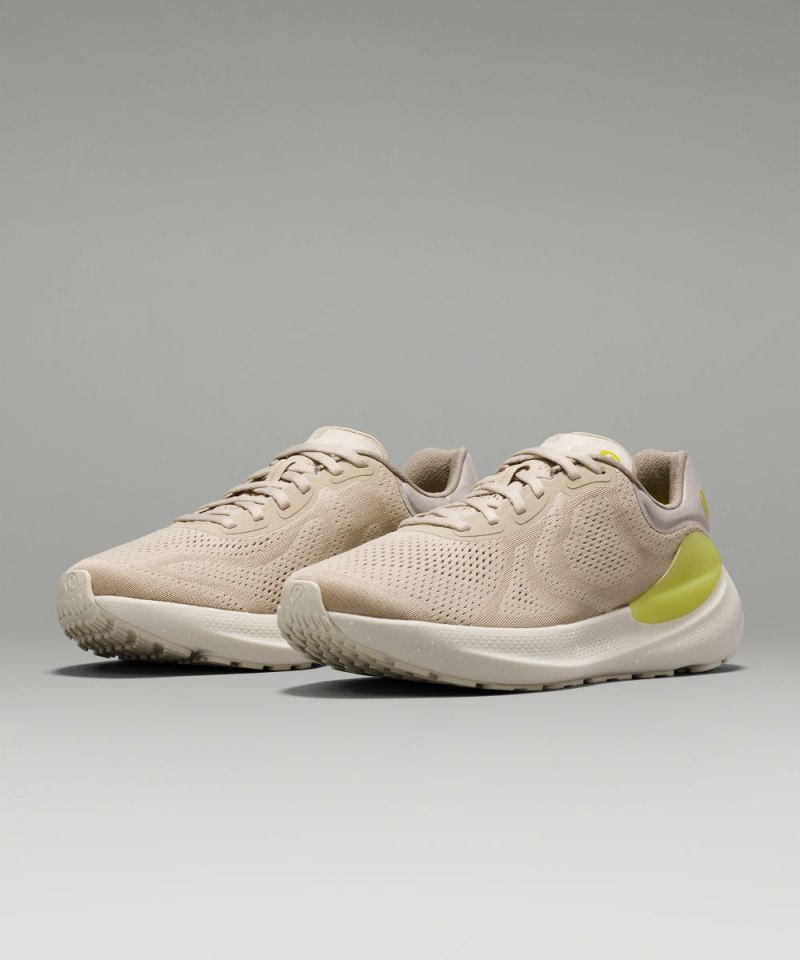 Lululemon | Men's beyondfeel Running Shoe Mojave Tan / Bone / Lichen Lime