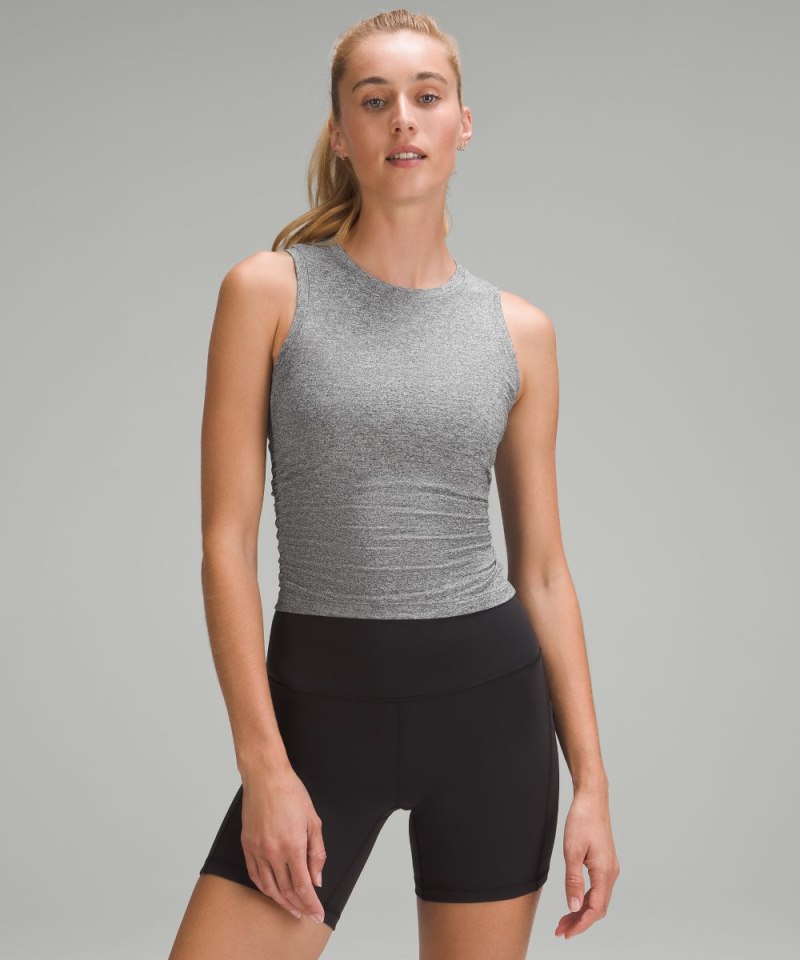 Lululemon | Women's License to Train Tight-Fit Tank Top Heathered Black