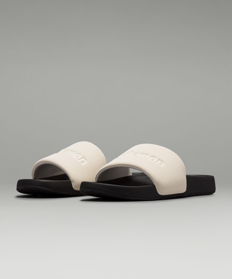 Lululemon | Men's restfeel Slide Graphic Light Ivory / Black / L