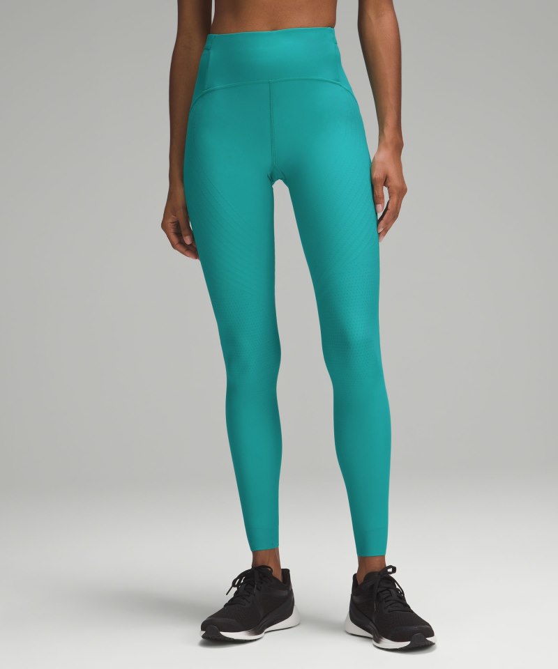 Lululemon | Women's SenseKnit Running High-Rise Tight 28"L Thermal Green