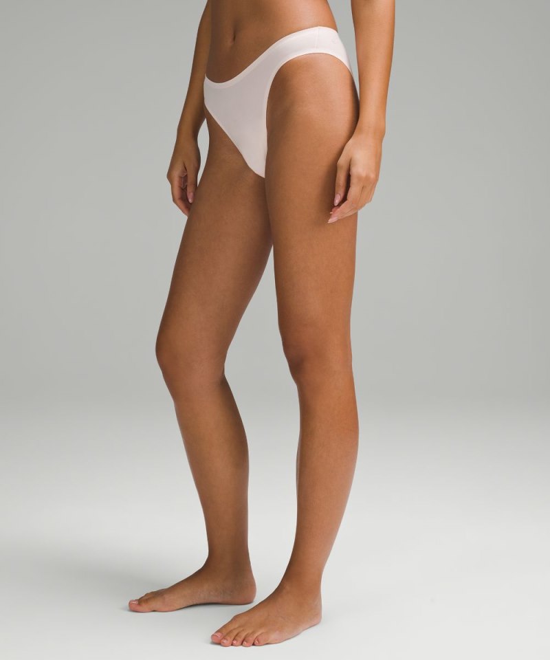 Lululemon | Women's Wundermost Ultra-Soft Nulu Mid-Rise Bikini Underwear Strawberry Milkshake