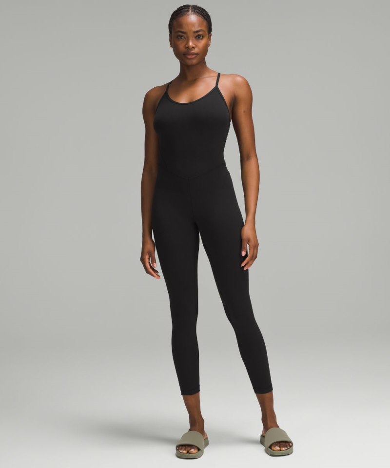 Lululemon | Women's Align Cross-Back Bodysuit 25"L Black