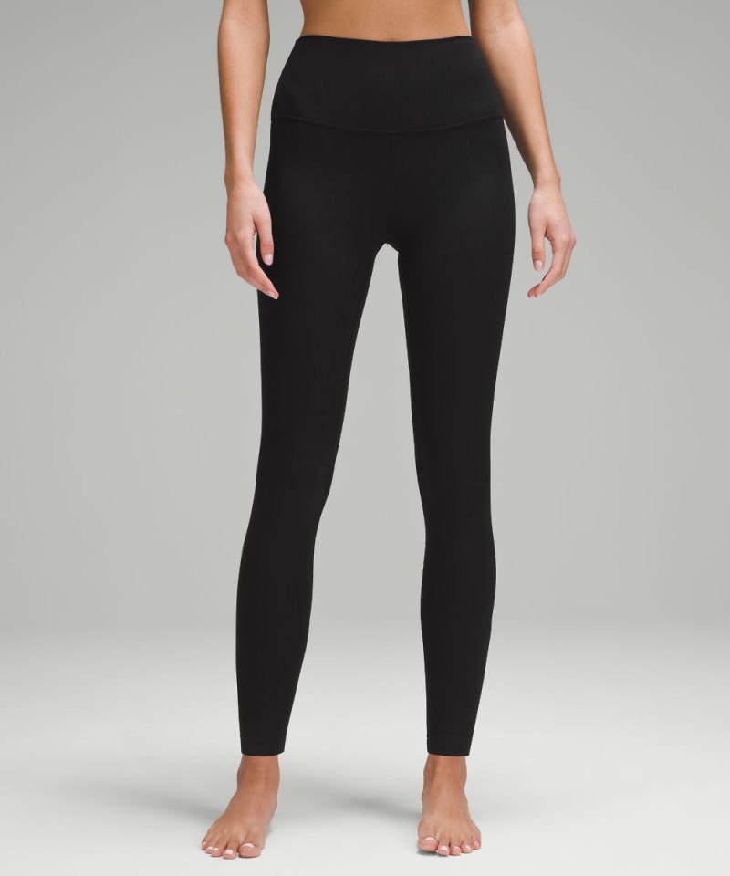 Lululemon | Women's Align High-Rise Ribbed Pant 28"L Black