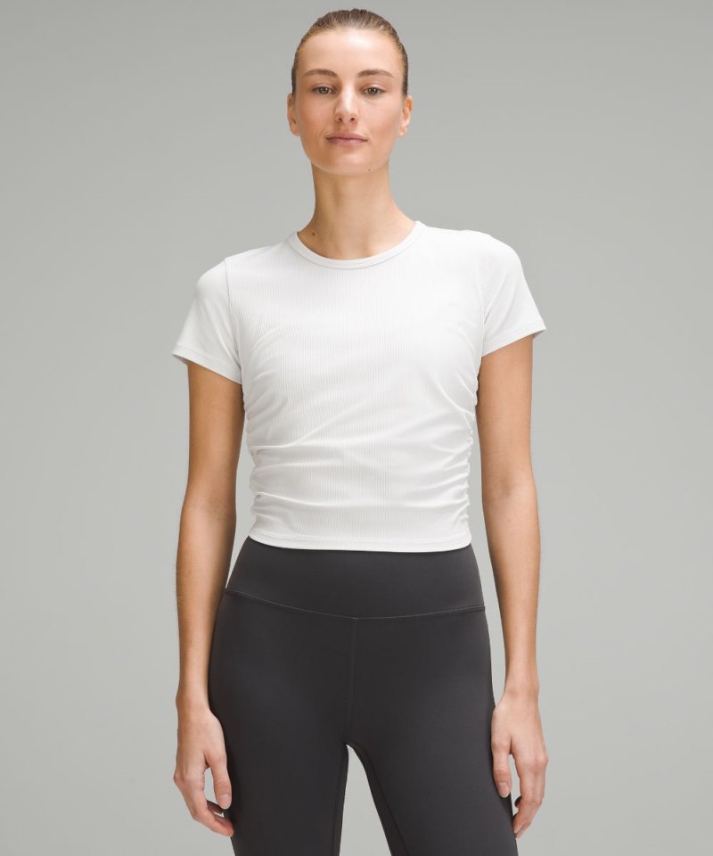 Lululemon | Women's All It Takes Ribbed Nulu T-Shirt Light Vapor