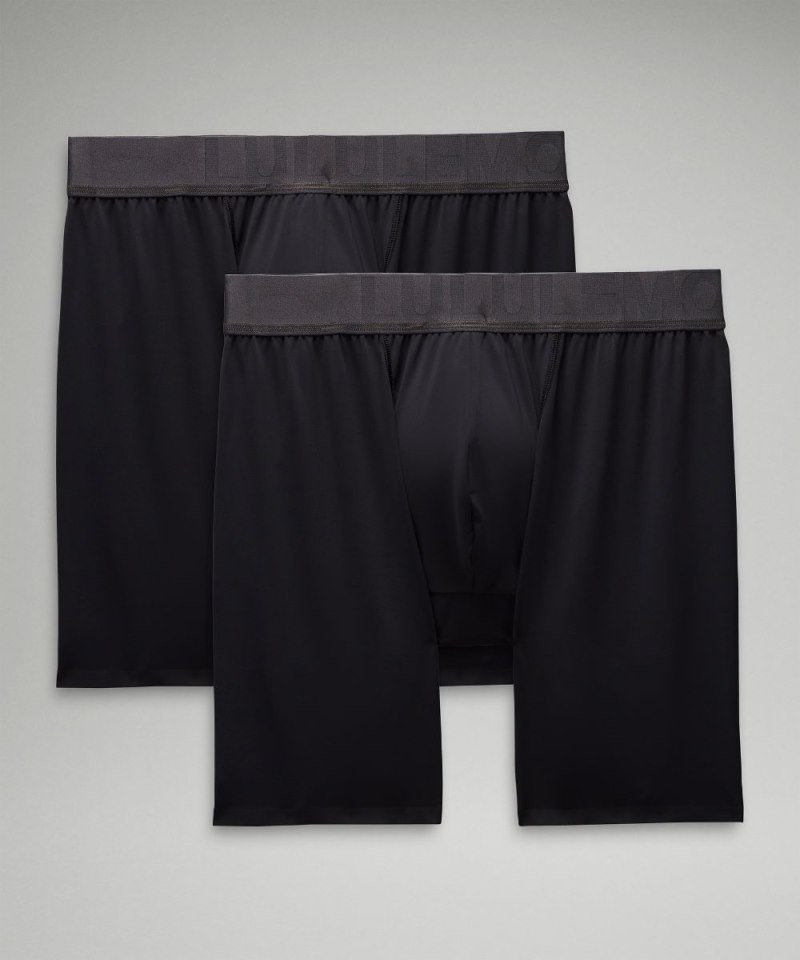 Lululemon | Men's Built to Move Boxer 5"L 2 Pack Black / Black (