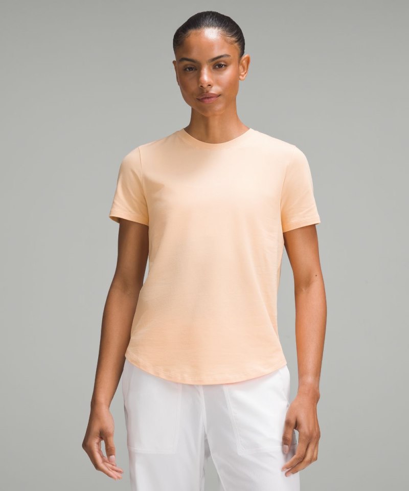 Lululemon | Women's Love Curved-Hem Crewneck T-Shirt Peach Belli