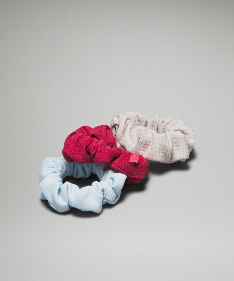 Lululemon | Women's Uplifting Scrunchies Textured 3 Pack Vintage