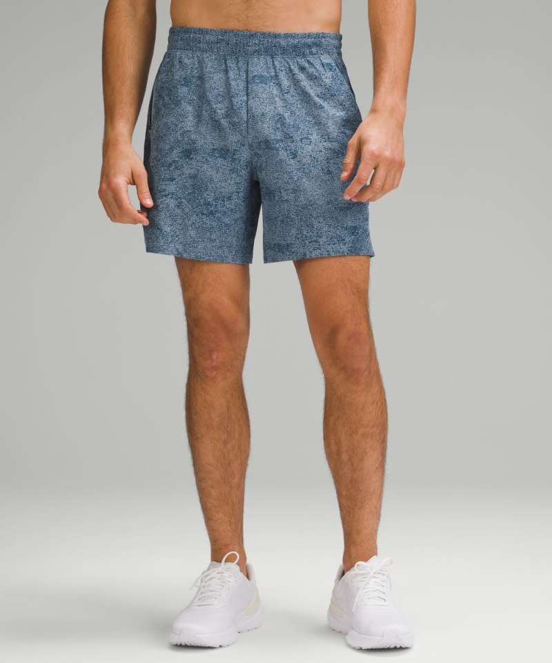 Lululemon | Men's Pace Breaker Linerless Short 7"L Infuse Texture Chambray Multi