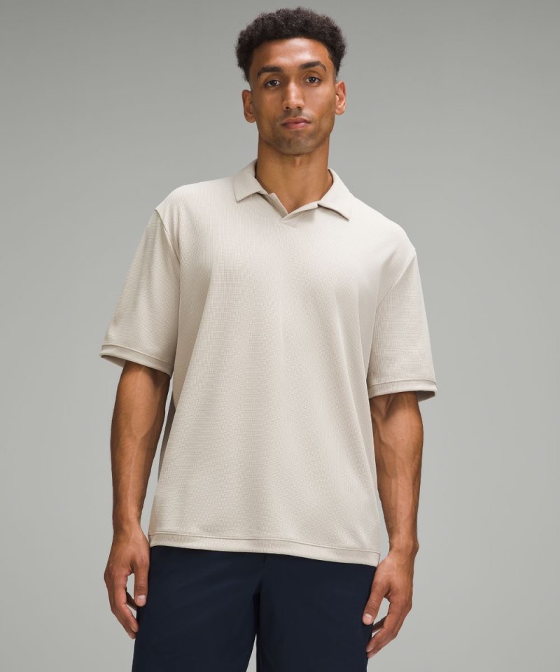 Lululemon | Men's Textured Mesh Short-Sleeve Polo Shirt Mojave T