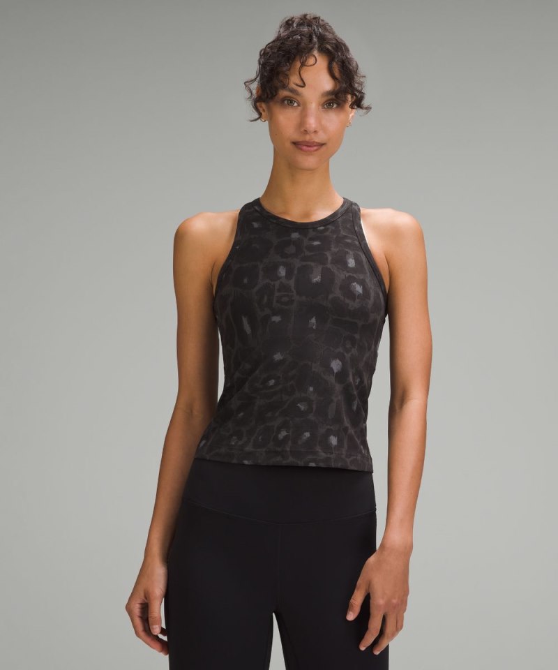 Lululemon | Women's Align Waist-Length Racerback Tank Top Spray Leopard Black Multi (not available)