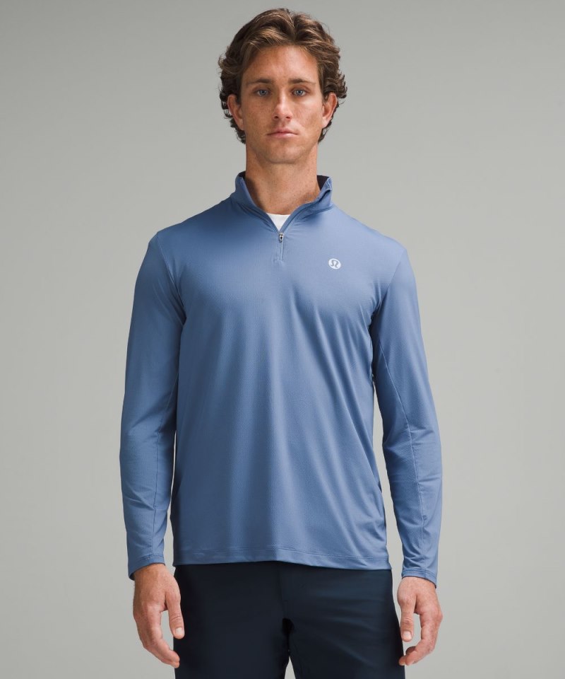 Lululemon | Men's Long-Sleeve Golf Half Zip Oasis Blue