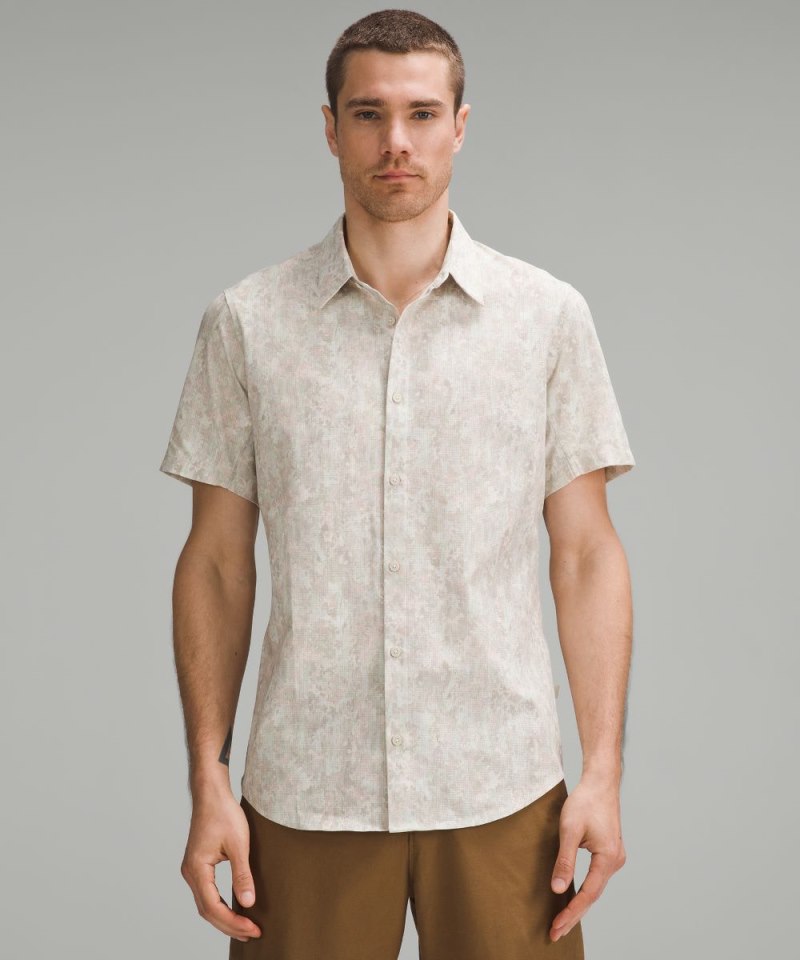 Lululemon | Men's Airing Easy Short-Sleeve Shirt Flower Glide Mini Sundance Multi