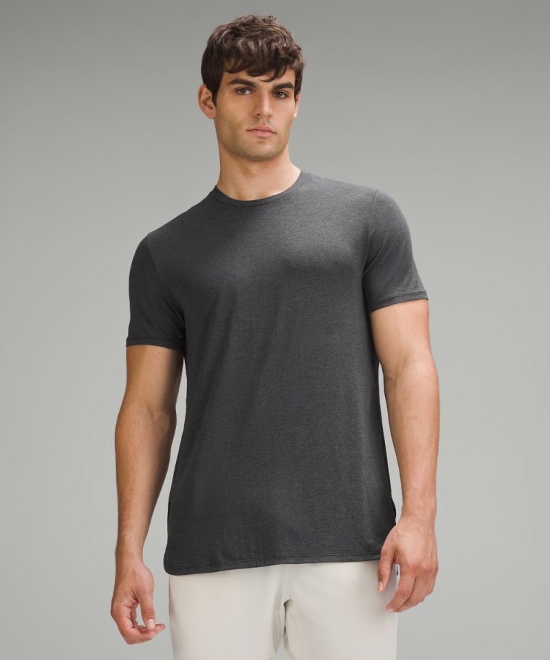 Lululemon | Men's Balancer Short-Sleeve Shirt Heathered Black