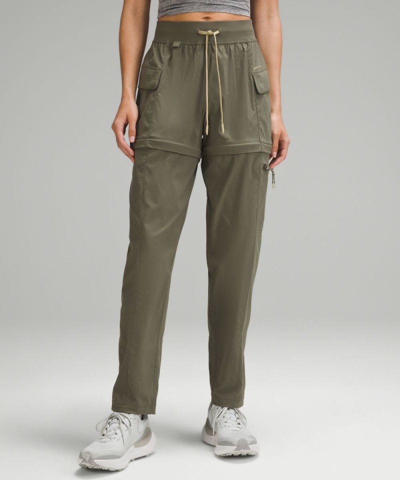 Lululemon | Women's Convertible High-Rise Hiking Pant Army Green