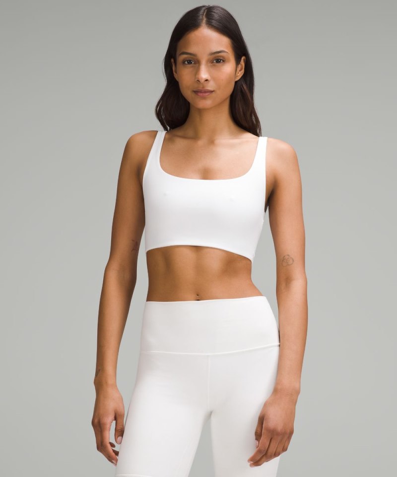 Lululemon | Women's Bend This Scoop and Square Bra Light Support, A-C Cups White