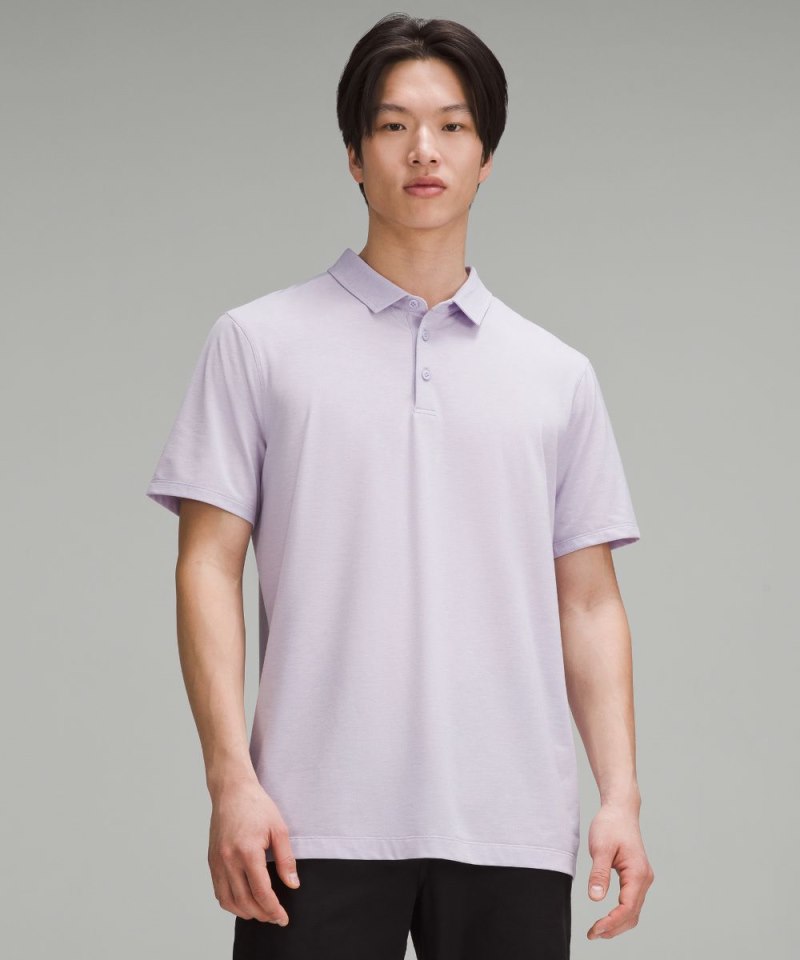 Lululemon | Men's Evolution Short-Sleeve Polo Shirt Heathered Lilac Ether