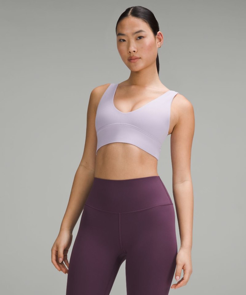 Lululemon | Women's Align V-Neck Bra Light Support, A / B Cup Lilac Ether