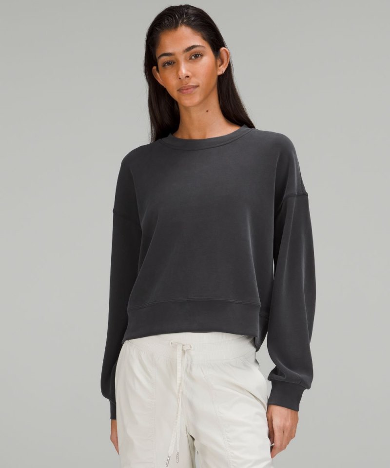 Lululemon | Women's Softstreme Perfectly Oversized Cropped Crew Black