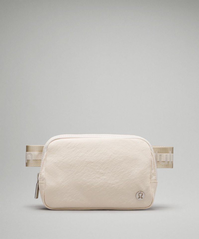 Lululemon | Men's Everywhere Belt Bag 1L Wordmark White Opal / Raw Linen / White