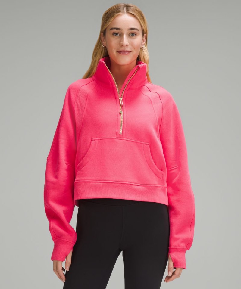 Lululemon | Women's Scuba Oversized Funnel-Neck Half Zip Glaze Pink / Gold (not available)