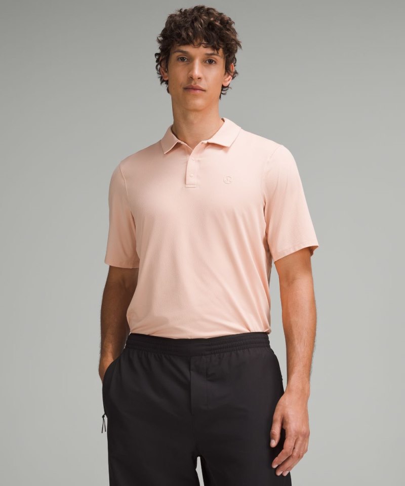 Lululemon | Men's Logo Sport Polo Short Sleeve Melon Sorbet