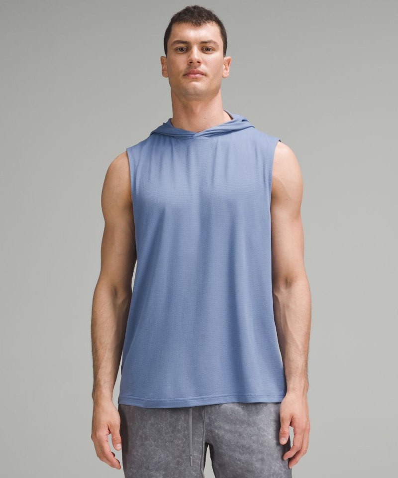 Lululemon | Men's License to Train Relaxed-Fit Sleeveless Hoodie Oasis Blue