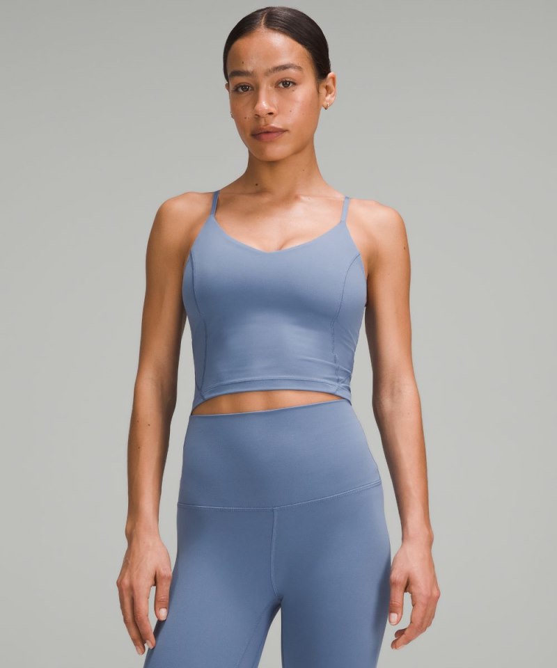 Lululemon | Women's Align Cropped Cami Tank Top C / D Cup Oasis Blue