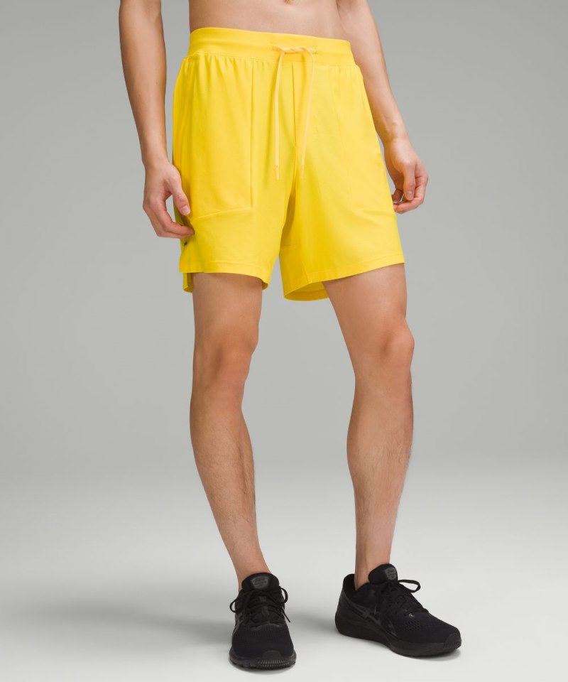 Lululemon | Men's License to Train Linerless Short 7"L Pique Utility Yellow