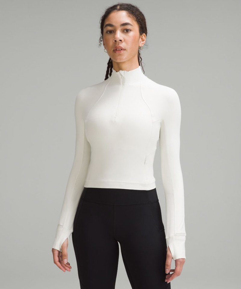 Lululemon | Women's It's Rulu Cropped Half Zip Bone