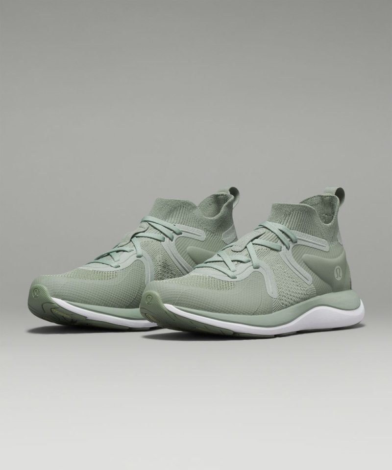 Lululemon | Women's chargefeel 2 Mid WoWorkout Shoe Palm Court / Light Sage / White