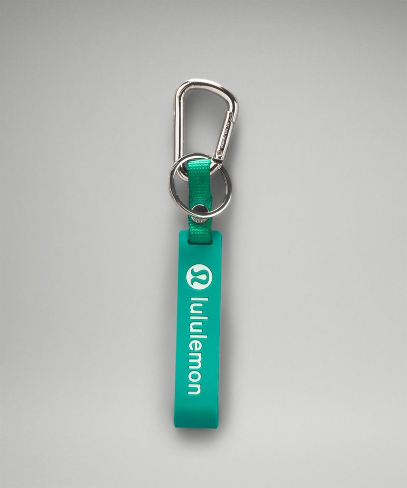 Lululemon | Men's Silicone Keychain Maldives Green / Silver