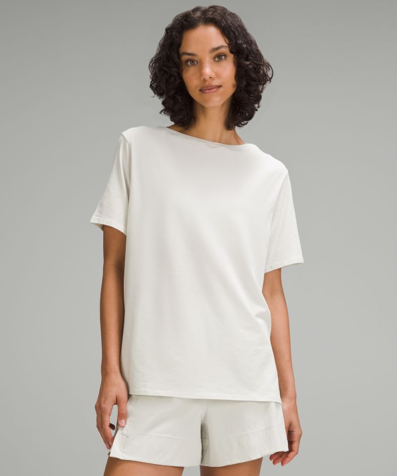 Lululemon | Women's Relaxed-Fit Boatneck T-Shirt Bone