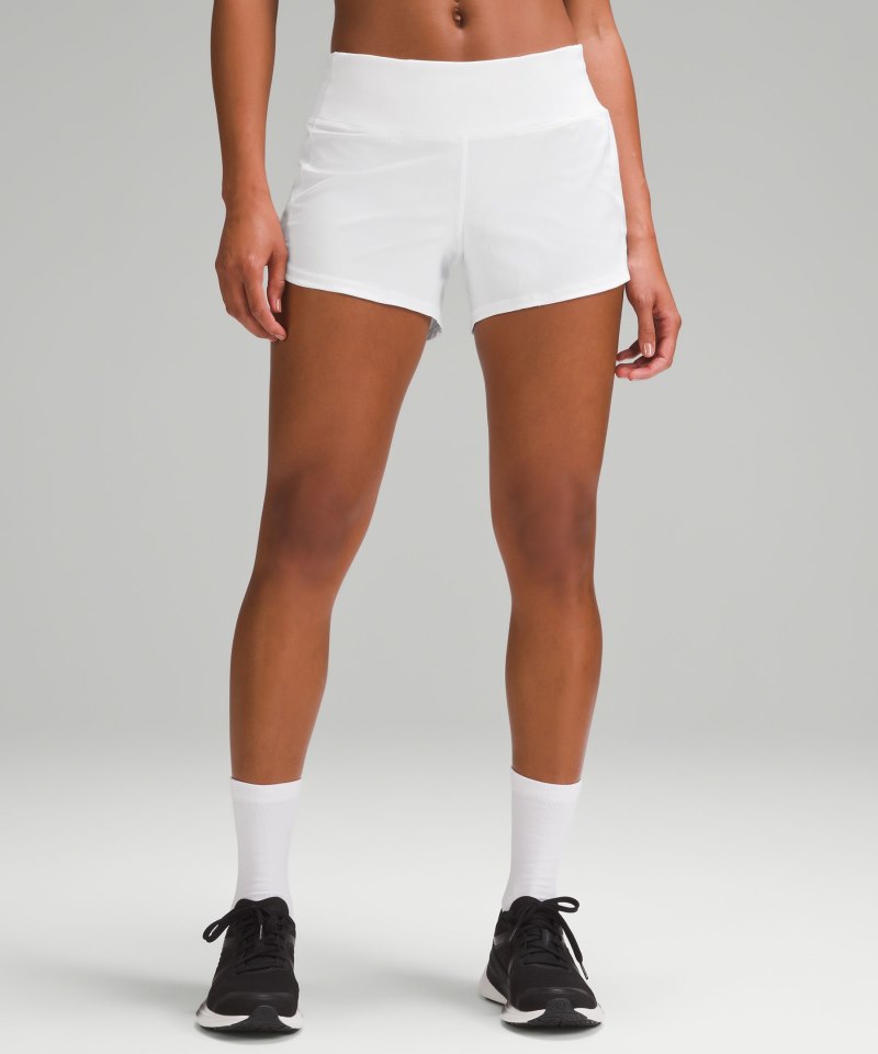 Lululemon | Women's Speed Up Mid-Rise Lined Short 4"L White