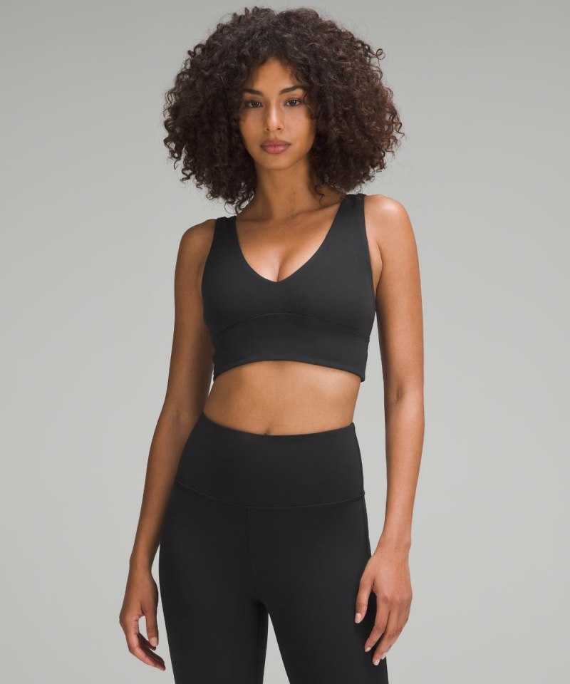 Lululemon | Women's Align V-Neck Bra Light Support, C / D Cup Black