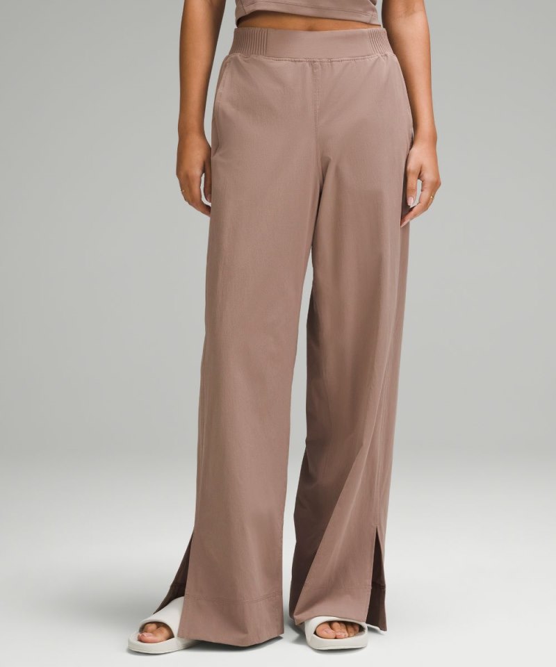 Lululemon | Women's Stretch Woven Wide-Leg High-Rise Pant Taupetastic