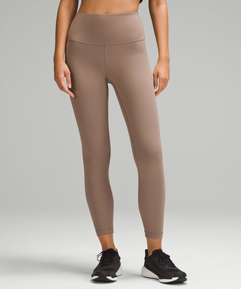 Lululemon | Women's Wunder Train High-Rise Ribbed Tight 25"L Tau