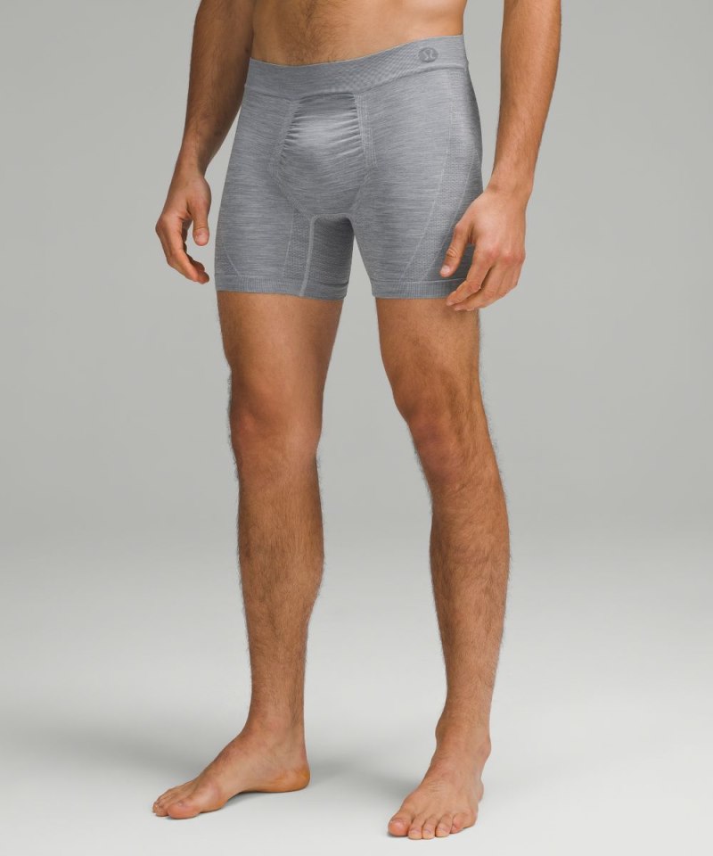 Lululemon | Men's Rapid Vent Tech Boxer 5"L Heathered Rhino Grey