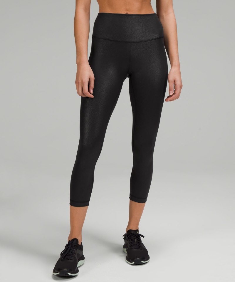 Lululemon | Women's Wunder Train High-Rise Crop 23"L Foil Radiat