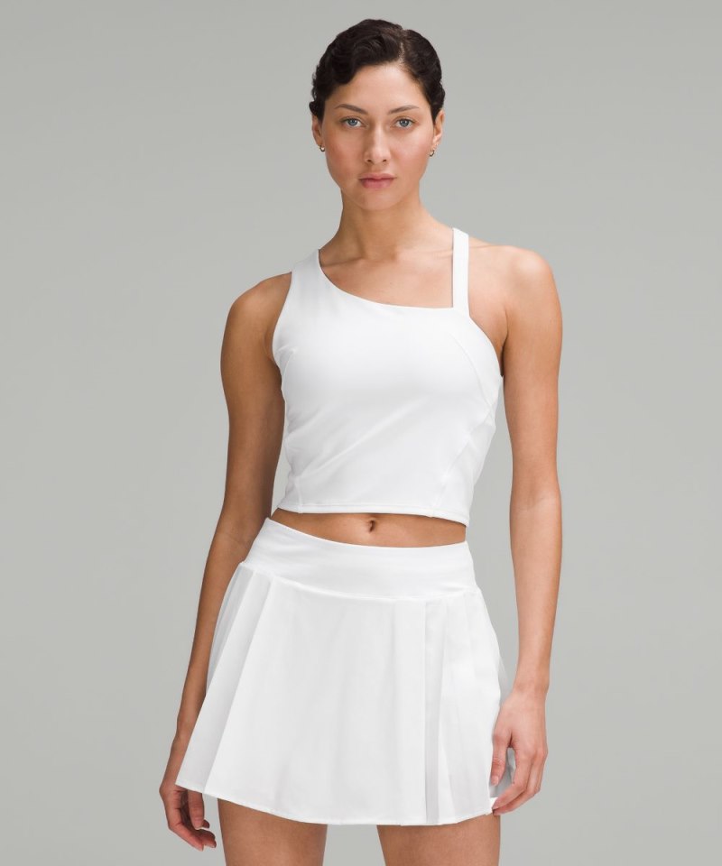 Lululemon | Women's Everlux Asymmetrical Tennis Tank Top White