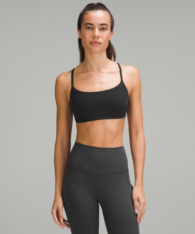 Lululemon | Women's Wunder Train Strappy Racer Bra Light Support, C / D Cup Black