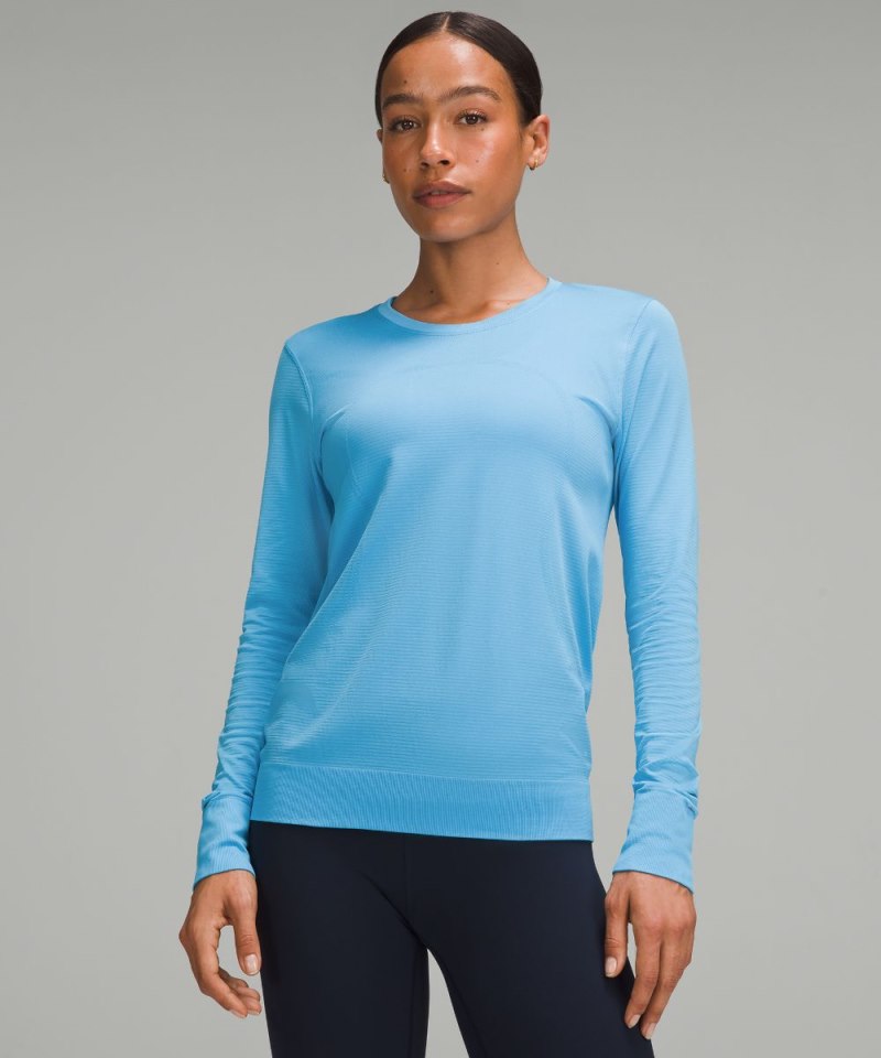 Lululemon | Women's Swiftly Relaxed Long-Sleeve Shirt Kayak Blue