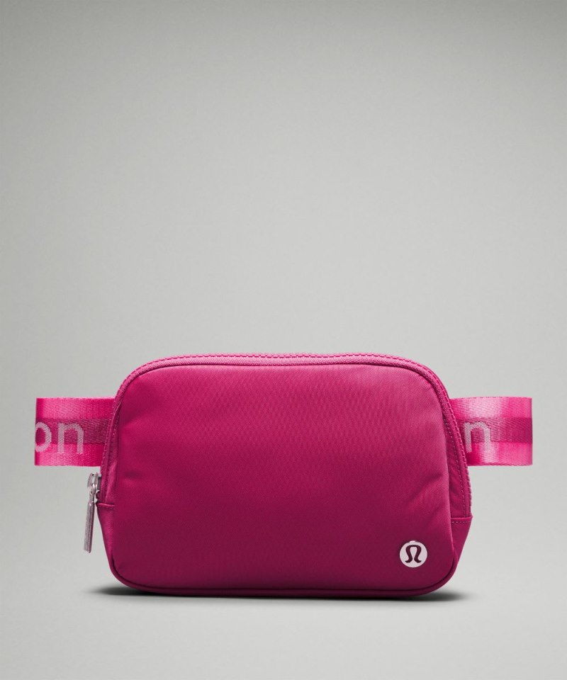 Lululemon | Women's Everywhere Belt Bag 1L Wordmark Washed Mauve / Sakura Pink / White