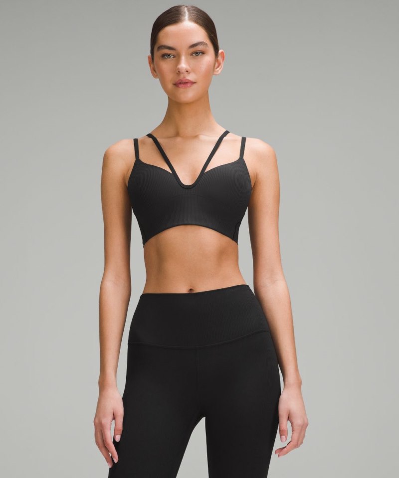 Lululemon | Women's Like a Cloud Strappy Longline Ribbed Bra Lig