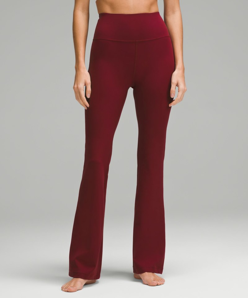 Lululemon | Women's Groove Super-High-Rise Flared Pant Nulu Regular Red Merlot