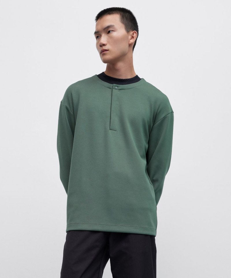 Lululemon | Men's Softstreme Oversized-Fit Long-Sleeve Henley Dark Forest